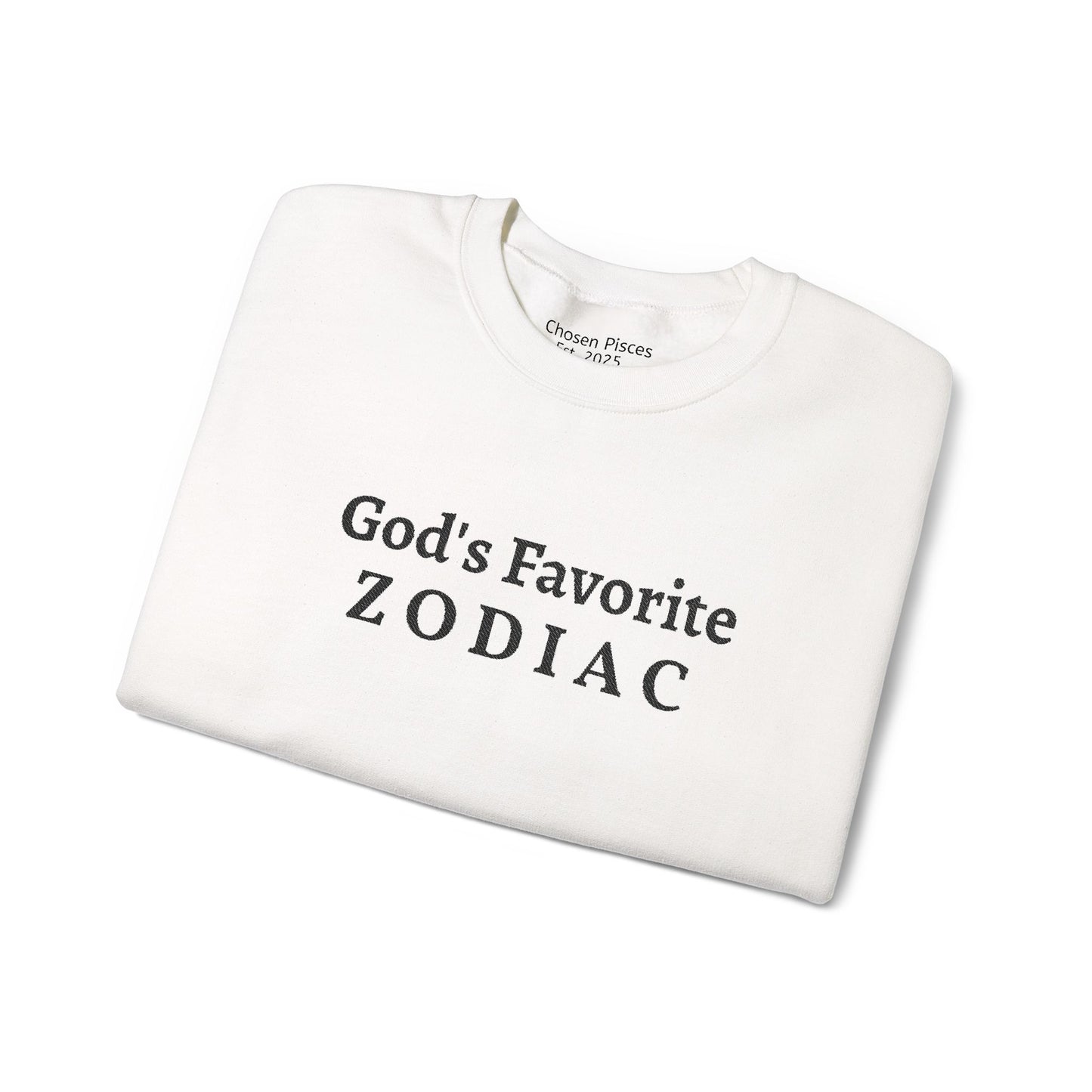 God's Favorite Zodiac Sweatshirt — Minimal Astrology Crewneck