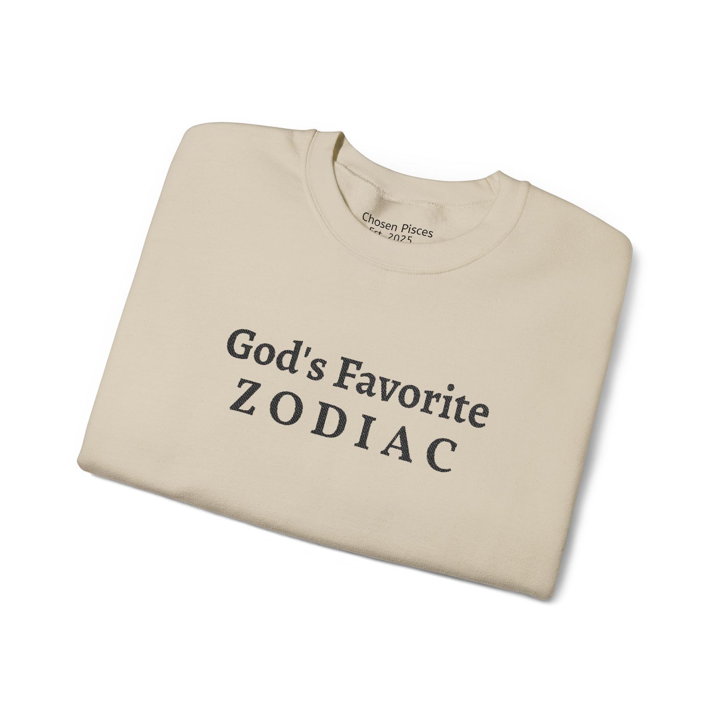 God's Favorite Zodiac Sweatshirt — Minimal Astrology Crewneck