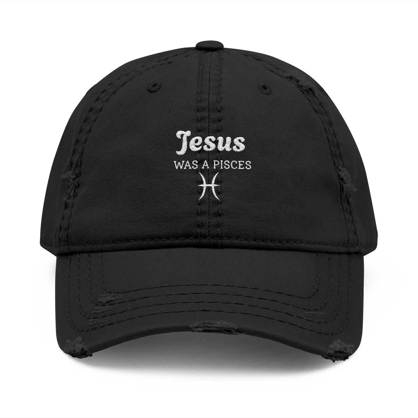 Embroidered Dad Hat - Jesus Was a Pisces
