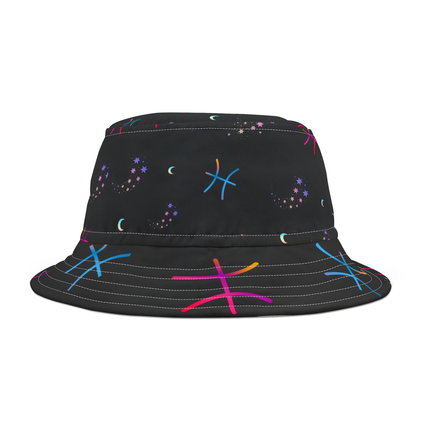 Pisces Symbol Bucket Hat