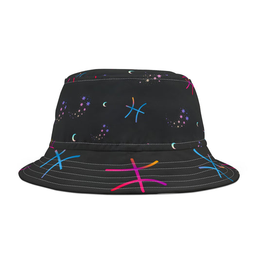 Pisces Symbol Bucket Hat