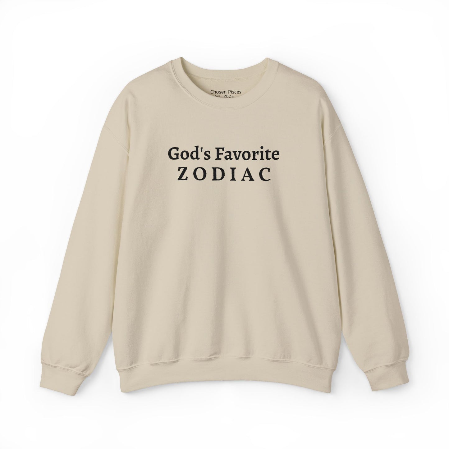 God's Favorite Zodiac Sweatshirt — Minimal Astrology Crewneck