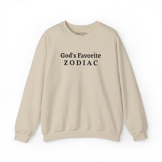 God's Favorite Zodiac Sweatshirt — Minimal Astrology Crewneck