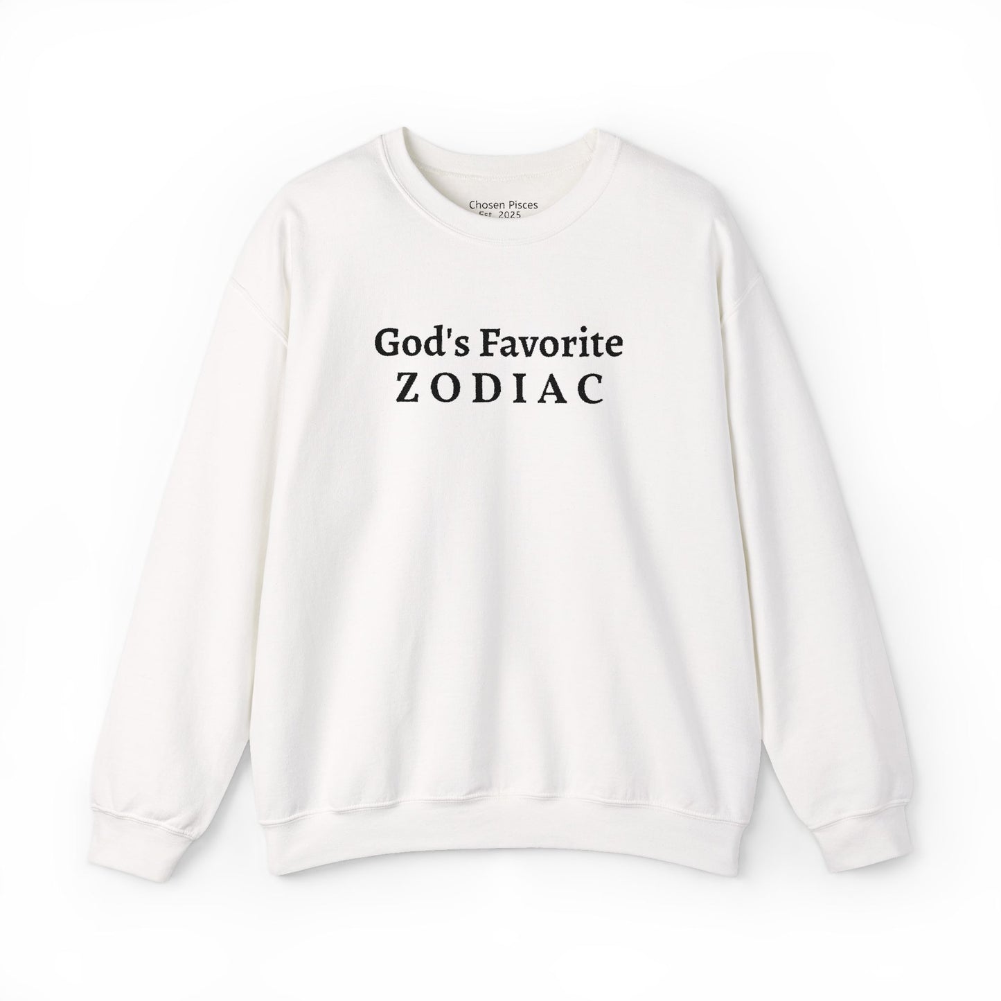 God's Favorite Zodiac Sweatshirt — Minimal Astrology Crewneck