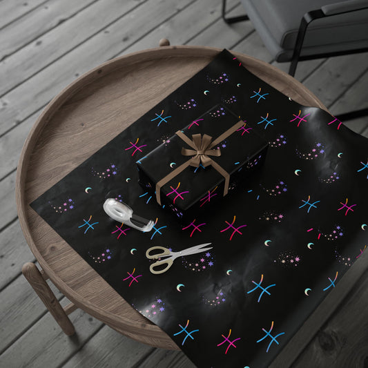 Astrology Wrapping Paper, Zodiac Gift Wrap, Horoscope Theme, Celestial Party Supplies, Stylish Gift Packaging, Decorative Wrap