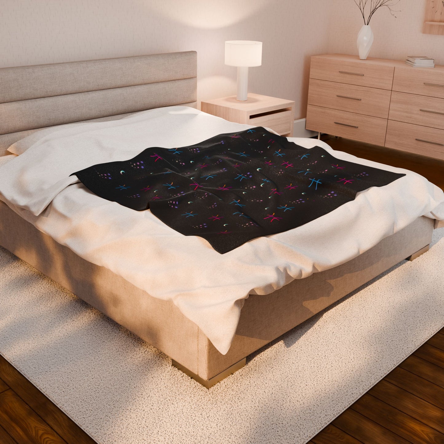 Cosmic Astrology Throw Blanket, Celestial Decor, Zodiac Gift, Cozy Plush Blanket for Home, Astrology Lovers, Night Sky Vibe