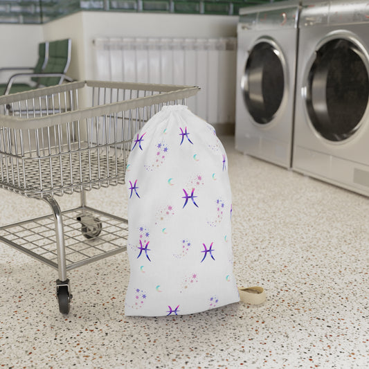 Whimsical Zodiac Laundry Bag - Stars & Moons Design for Astrology Lovers, Storage Tote for Dorms, Gifts for Her, Pisces Decor, Laundry [...]